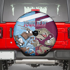 Custom QLD Cane Toad and NSW Cockroach Spare Tire Cover Aboriginal Inspired Together