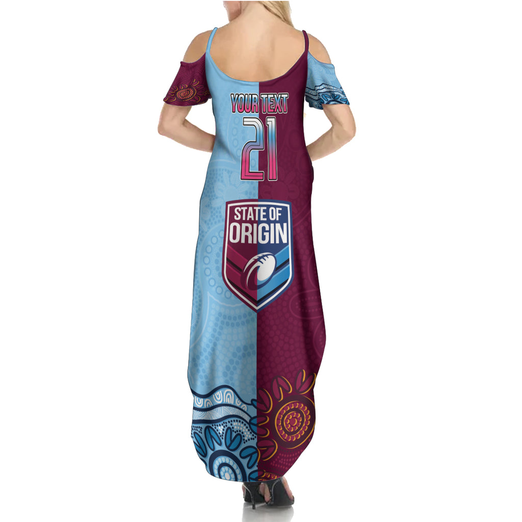 Custom QLD Cane Toad and NSW Cockroach Summer Maxi Dress Aboriginal Inspired Together