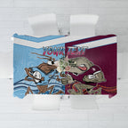 Custom QLD Cane Toad and NSW Cockroach Tablecloth Aboriginal Inspired Together