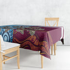 Custom QLD Cane Toad and NSW Cockroach Tablecloth Aboriginal Inspired Together