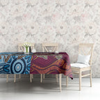 Custom QLD Cane Toad and NSW Cockroach Tablecloth Aboriginal Inspired Together