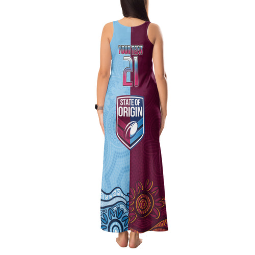 Custom QLD Cane Toad and NSW Cockroach Tank Maxi Dress Aboriginal Inspired Together