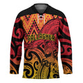 New Zealand Rangatira Custom Hockey Jersey Red and Gold Niho Taniwha Maori Tribal - Aussie Hoodie