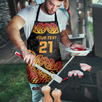 New Zealand Rugby Pacific Custom Apron Rangatira Maori Kowhaiwhai Pattern - Aussie Hoodie