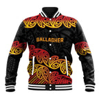 New Zealand Rugby Pacific Custom Baseball Jacket Rangatira Maori Kowhaiwhai Pattern
