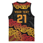 New Zealand Rugby Pacific Custom Basketball Jersey Rangatira Maori Kowhaiwhai Pattern - Aussie Hoodie