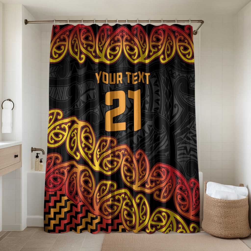 New Zealand Rugby Pacific Custom Bathroom Set Rangatira Maori Kowhaiwhai Pattern - Aussie Hoodie