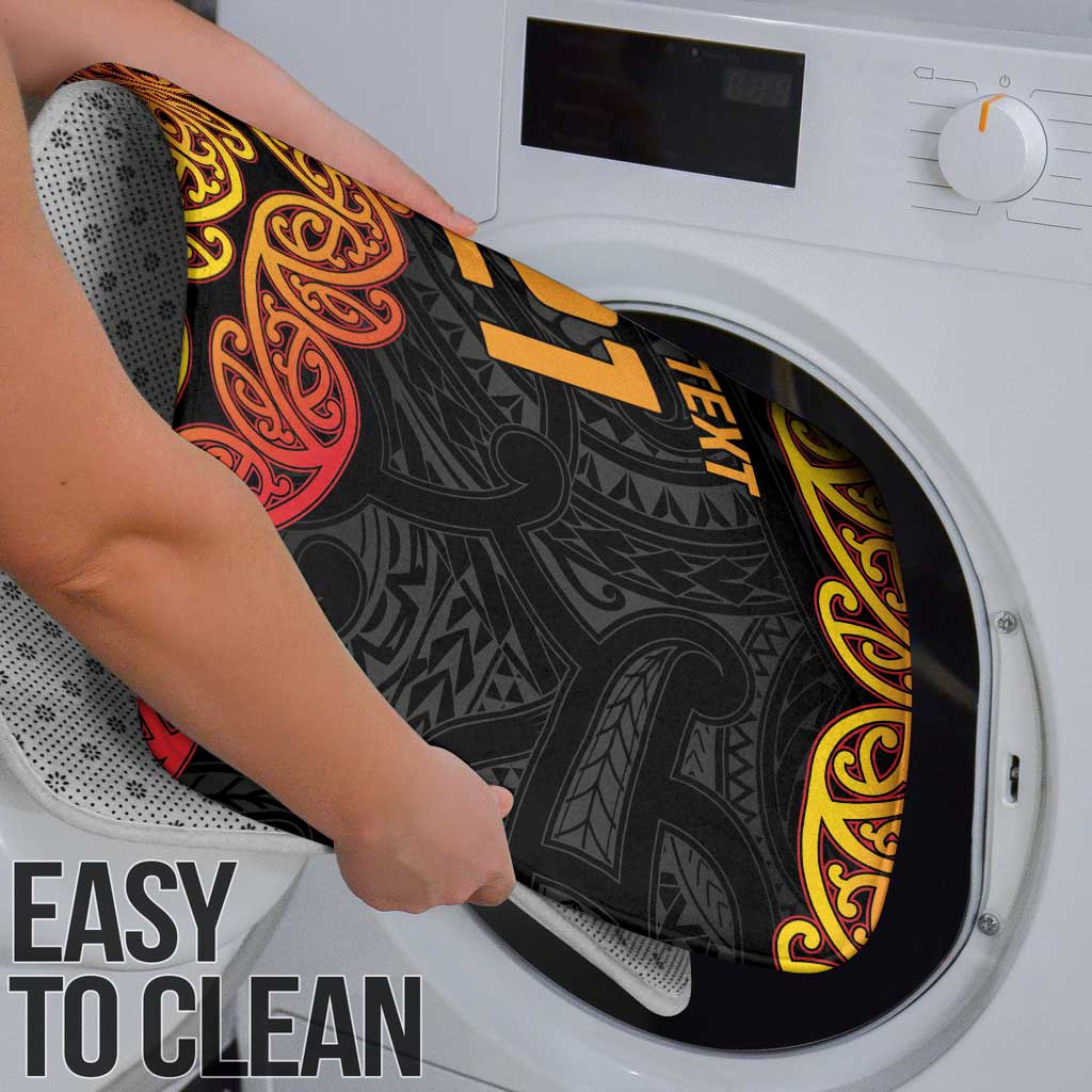 New Zealand Rugby Pacific Custom Bathroom Set Rangatira Maori Kowhaiwhai Pattern - Aussie Hoodie