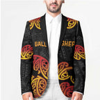 New Zealand Rugby Pacific Custom Blazer Rangatira Maori Kowhaiwhai Pattern - Aussie Hoodie