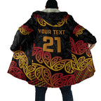 New Zealand Rugby Pacific Custom Cloak Rangatira Maori Kowhaiwhai Pattern - Aussie Hoodie