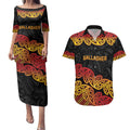 New Zealand Rugby Pacific Custom Couples Matching Puletasi and Hawaiian Shirt Rangatira Maori Kowhaiwhai Pattern