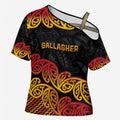 New Zealand Rugby Pacific Custom Cross Shoulder Shirt Rangatira Maori Kowhaiwhai Pattern - Aussie Hoodie