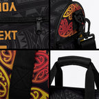 New Zealand Maori Rugby Pacific Custom Duffle Bag Rangatira Maori Kowhaiwhai Pattern
