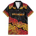 New Zealand Rugby Pacific Custom Family Matching Long Sleeve Bodycon Dress and Hawaiian Shirt Rangatira Maori Kowhaiwhai Pattern