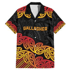 New Zealand Rugby Pacific Custom Family Matching Mermaid Dress and Hawaiian Shirt Rangatira Maori Kowhaiwhai Pattern