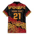 New Zealand Rugby Pacific Custom Family Matching Mermaid Dress and Hawaiian Shirt Rangatira Maori Kowhaiwhai Pattern