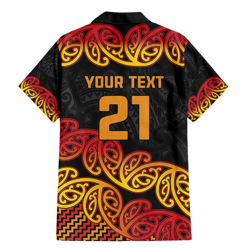 New Zealand Rugby Pacific Custom Family Matching Mermaid Dress and Hawaiian Shirt Rangatira Maori Kowhaiwhai Pattern