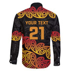 New Zealand Rugby Pacific Custom Family Matching Mermaid Dress and Hawaiian Shirt Rangatira Maori Kowhaiwhai Pattern
