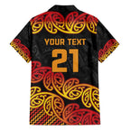 New Zealand Rugby Pacific Custom Family Matching Summer Maxi Dress and Hawaiian Shirt Rangatira Maori Kowhaiwhai Pattern