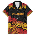 New Zealand Rugby Pacific Custom Hawaiian Shirt Rangatira Maori Kowhaiwhai Pattern