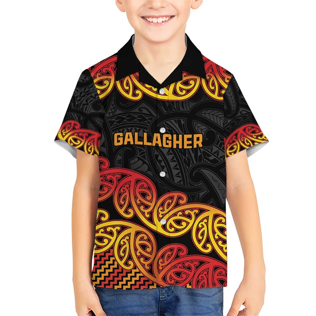 New Zealand Rugby Pacific Custom Hawaiian Shirt Rangatira Maori Kowhaiwhai Pattern