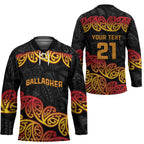New Zealand Rugby Pacific Custom Hockey Jersey Rangatira Maori Kowhaiwhai Pattern - Aussie Hoodie