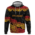 New Zealand Rugby Pacific Custom Hoodie Rangatira Maori Kowhaiwhai Pattern