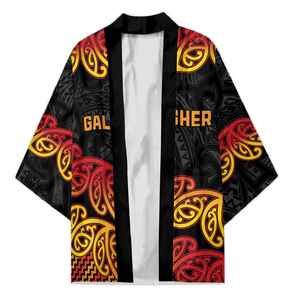 New Zealand Rugby Pacific Custom Kimono Rangatira Maori Kowhaiwhai Pattern - Aussie Hoodie