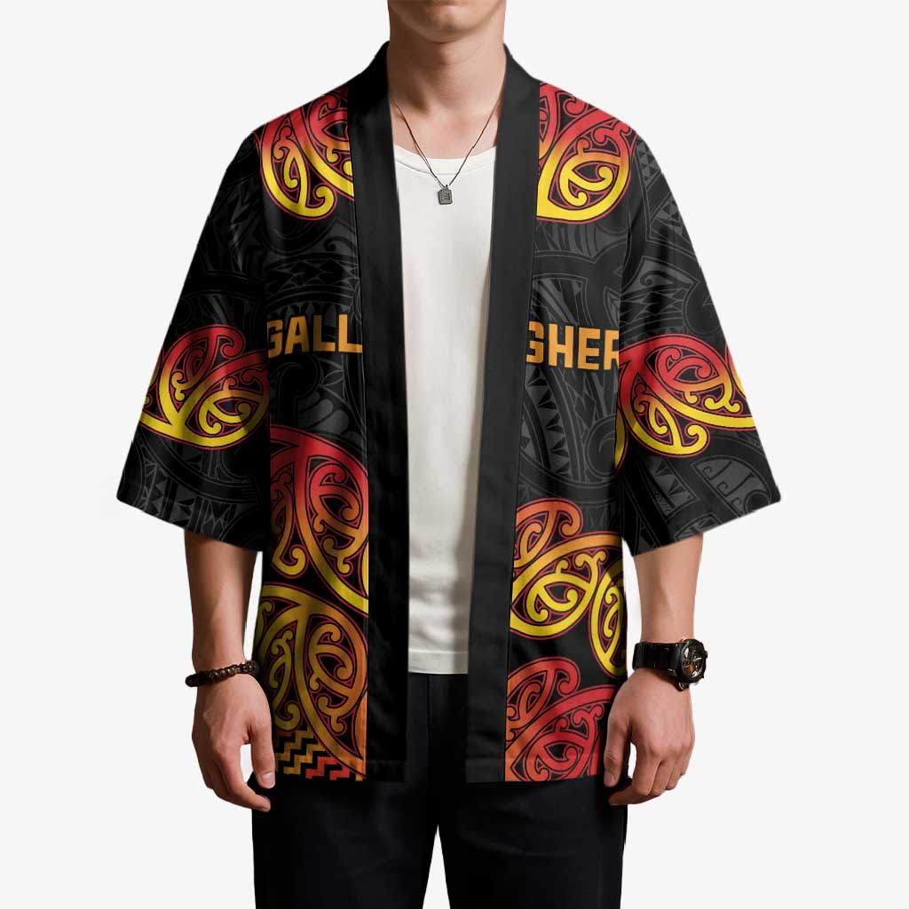 New Zealand Rugby Pacific Custom Kimono Rangatira Maori Kowhaiwhai Pattern - Aussie Hoodie