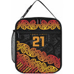 New Zealand Maori Rugby Pacific Custom Lunch Bag Rangatira Maori Kowhaiwhai Pattern