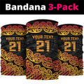 New Zealand Rugby Pacific Custom Neck Gaiter Rangatira Maori Kowhaiwhai Pattern - Aussie Hoodie