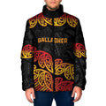 New Zealand Rugby Pacific Custom Padded Jacket Rangatira Maori Kowhaiwhai Pattern - Aussie Hoodie