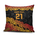 New Zealand Rugby Pacific Custom Pillow Cover Rangatira Maori Kowhaiwhai Pattern - Aussie Hoodie