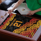 New Zealand Rugby Pacific Custom Puzzle Rangatira Maori Kowhaiwhai Pattern - Aussie Hoodie