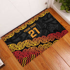 New Zealand Rugby Pacific Custom Rubber Doormat Rangatira Maori Kowhaiwhai Pattern