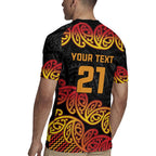 New Zealand Rugby Pacific Custom Rugby Jersey Rangatira Maori Kowhaiwhai Pattern