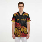 New Zealand Rugby Pacific Custom Scrub Top Rangatira Maori Kowhaiwhai Pattern - Aussie Hoodie
