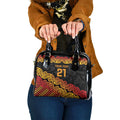 New Zealand Rugby Pacific Custom Shoulder Handbag Rangatira Maori Kowhaiwhai Pattern