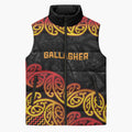 New Zealand Rugby Pacific Custom Sleeveless Puffer Jacket Rangatira Maori Kowhaiwhai Pattern - Aussie Hoodie
