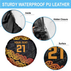 New Zealand Rugby Pacific Custom Spare Tire Cover Rangatira Maori Kowhaiwhai Pattern