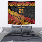 New Zealand Rugby Pacific Custom Tapestry Rangatira Maori Kowhaiwhai Pattern
