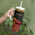 New Zealand Rugby Pacific Custom Tumbler With Handle Rangatira Maori Kowhaiwhai Pattern
