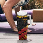 New Zealand Rugby Pacific Custom Tumbler With Handle Rangatira Maori Kowhaiwhai Pattern