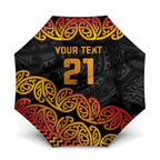 New Zealand Rugby Pacific Custom Umbrella Rangatira Maori Kowhaiwhai Pattern - Aussie Hoodie