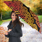 New Zealand Rugby Pacific Custom Umbrella Rangatira Maori Kowhaiwhai Pattern - Aussie Hoodie