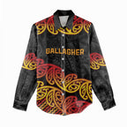 New Zealand Rugby Pacific Custom Women Casual Shirt Rangatira Maori Kowhaiwhai Pattern