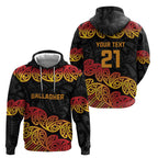 New Zealand Rugby Pacific Custom Zip Hoodie Rangatira Maori Kowhaiwhai Pattern