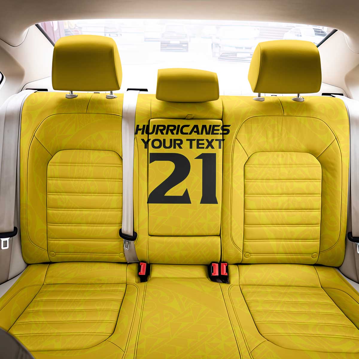 New Zealand Rugby Pacific Custom Back Car Seat Cover Hau Awhiowhio Maori Tribal Tattoo