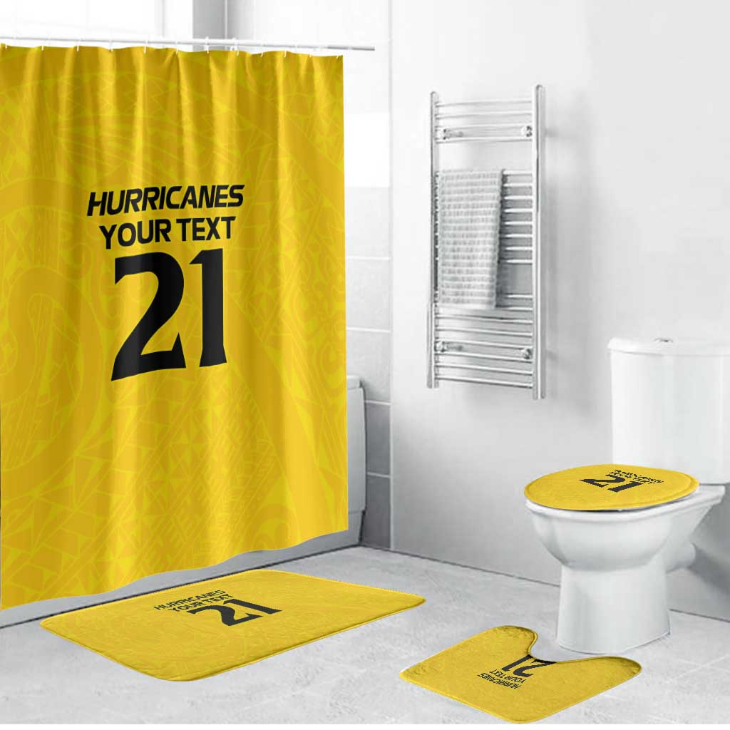New Zealand Rugby Pacific Custom Bathroom Set Hau Awhiowhio Maori Tribal Tattoo - Aussie Hoodie