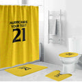 New Zealand Rugby Pacific Custom Bathroom Set Hau Awhiowhio Maori Tribal Tattoo - Aussie Hoodie